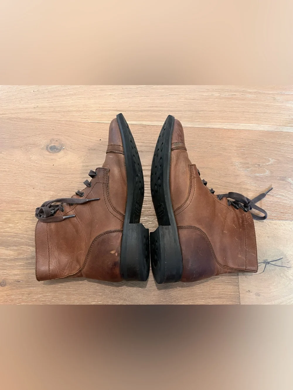 THURSDAY BOOT CO. Men's Brown Leather Captain Boots Fisherman Academia Preppy 9
